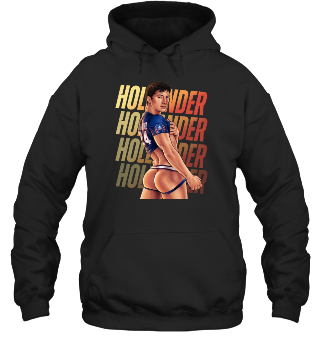 WarningPrint Gay Shane Hollander Tee Hoodie Black Apparel