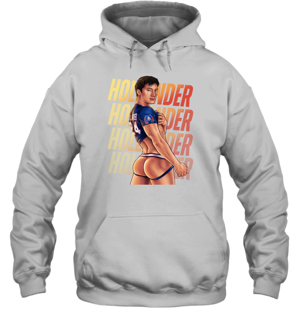 WarningPrint Gay Shane Hollander Tee Hoodie White Apparel