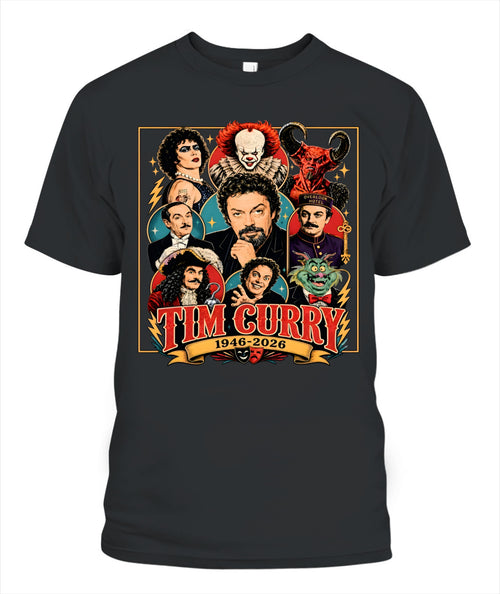 Tim Curry Career Roles Shirt Unisex T-Shirt Black