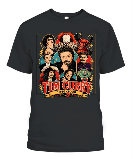 Tim Curry Career Roles Shirt Unisex T-Shirt Black