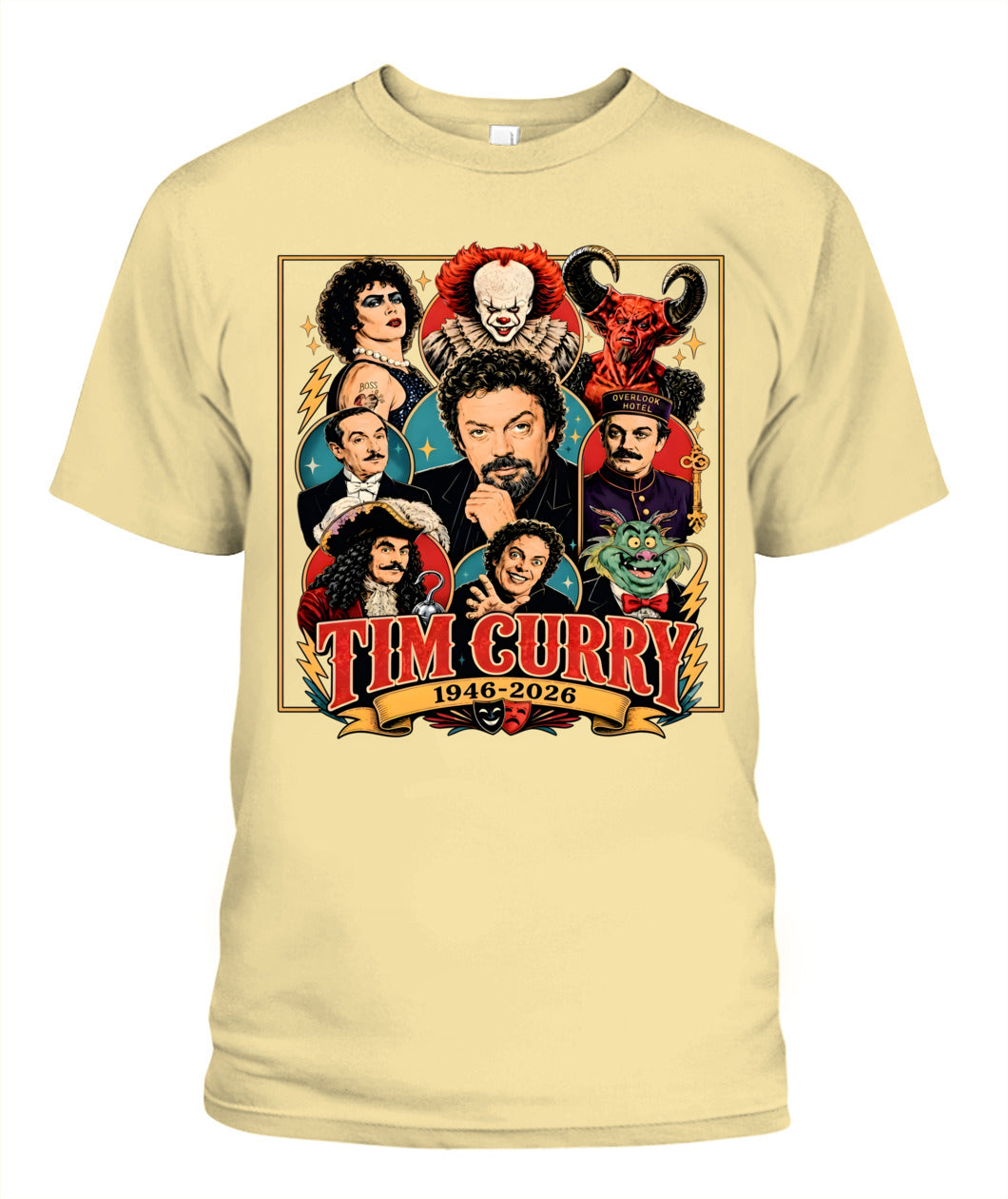 Tim Curry Career Roles Shirt Unisex T-Shirt Butter