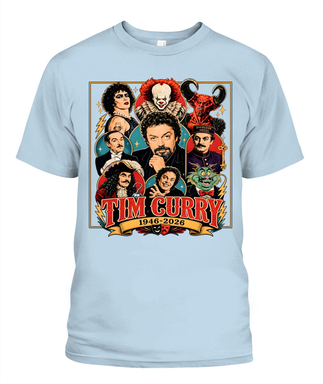 Tim Curry Career Roles Shirt Unisex T-Shirt Chambray