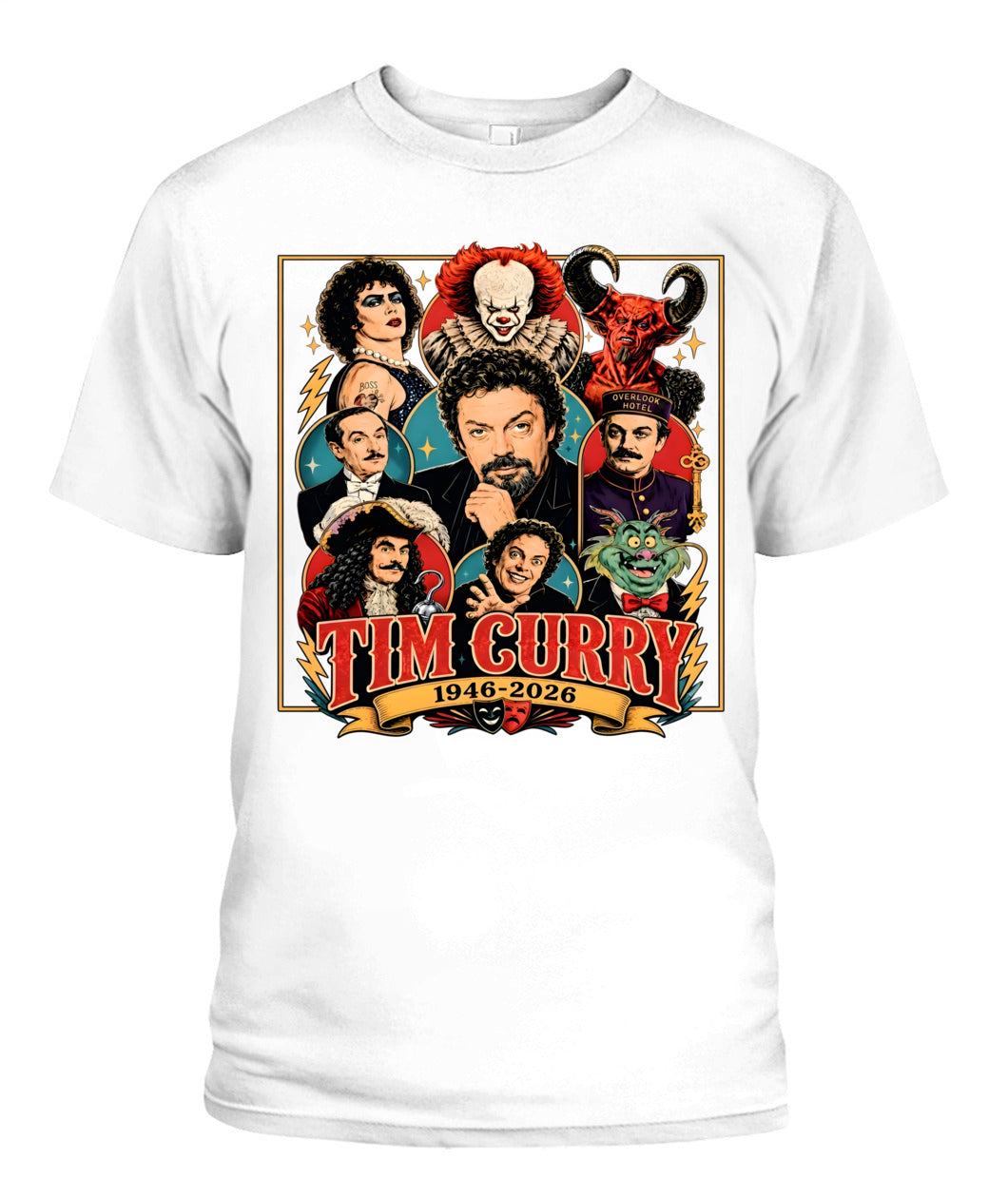 Tim Curry Career Roles Shirt Unisex T-Shirt White