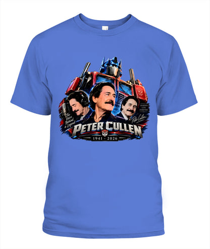 The Voice Behind A Legend Peter Cullen Shirt Unisex T-Shirt Flo Blue