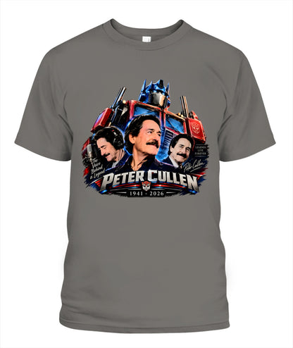 The Voice Behind A Legend Peter Cullen Shirt Unisex T-Shirt Grey