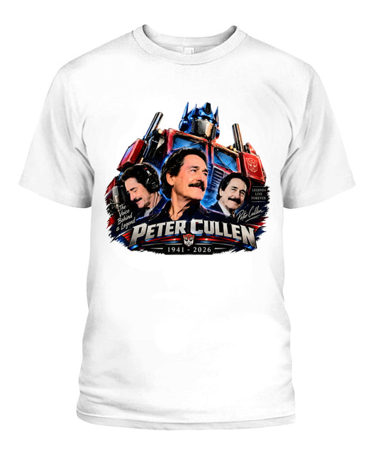 The Voice Behind A Legend Peter Cullen Shirt Unisex T-Shirt White