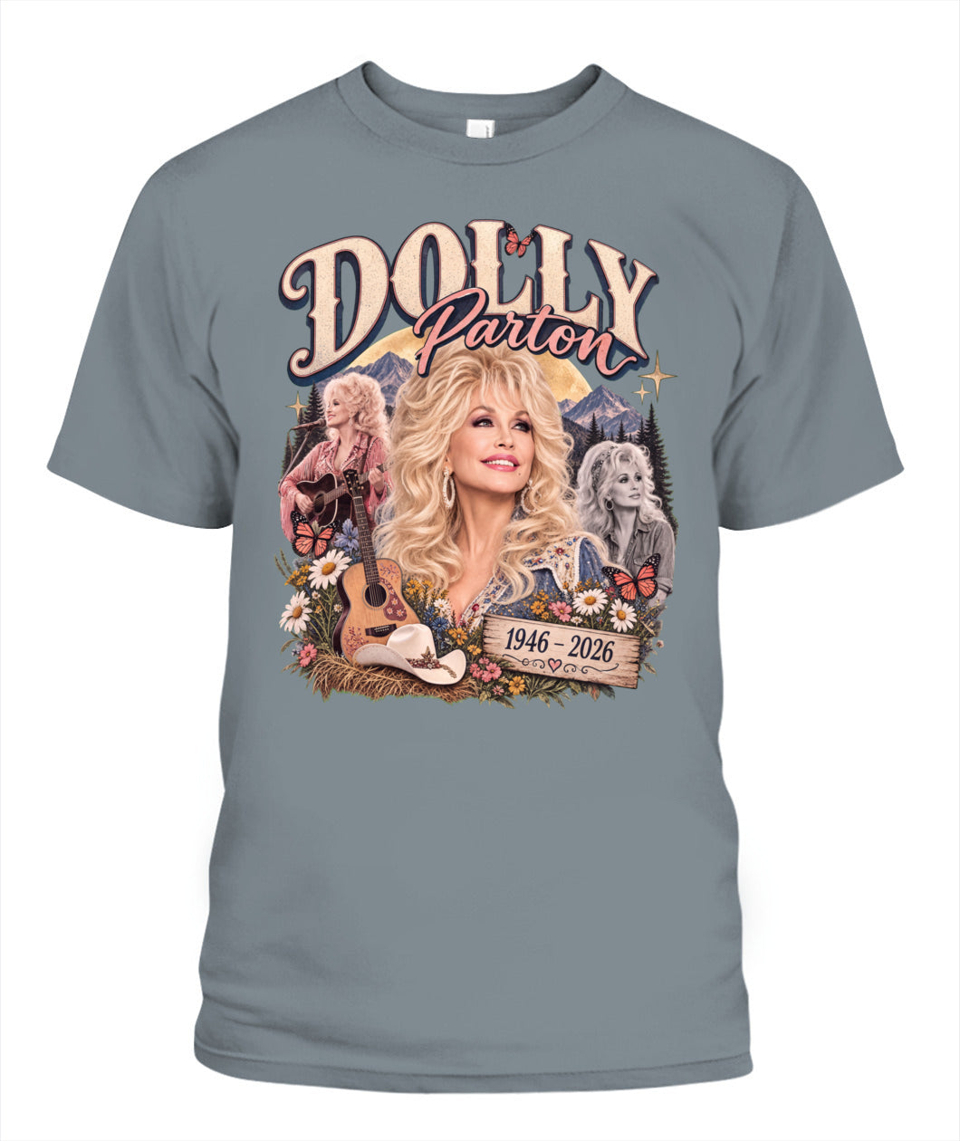 In Memory Dolly Shirt Unisex T-Shirt Granite