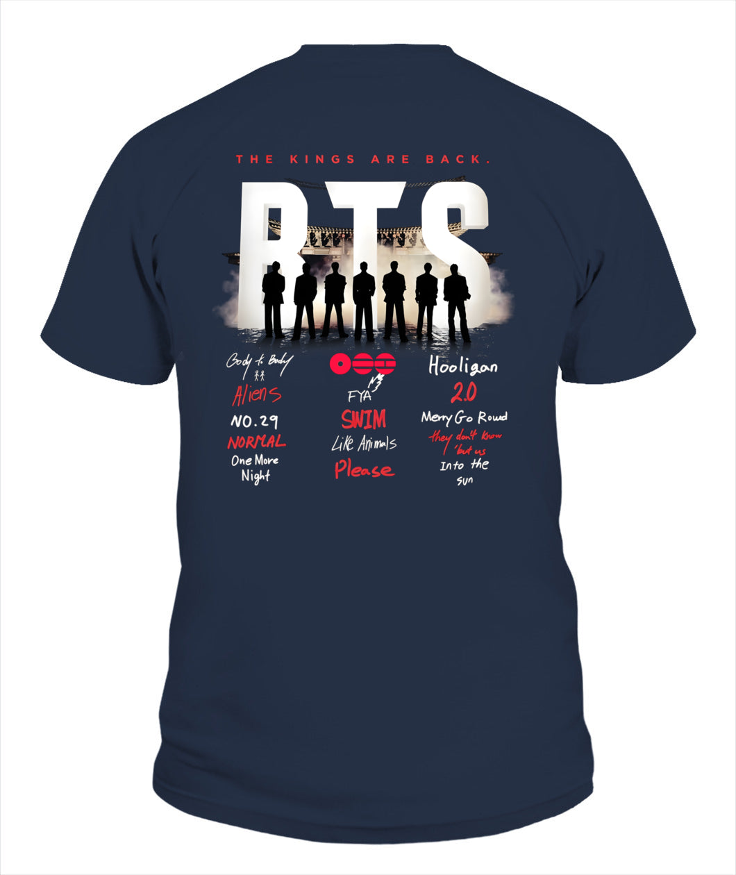 BurgerPrints [Double Sided] Arirang Tracklist V-Neck Shirt