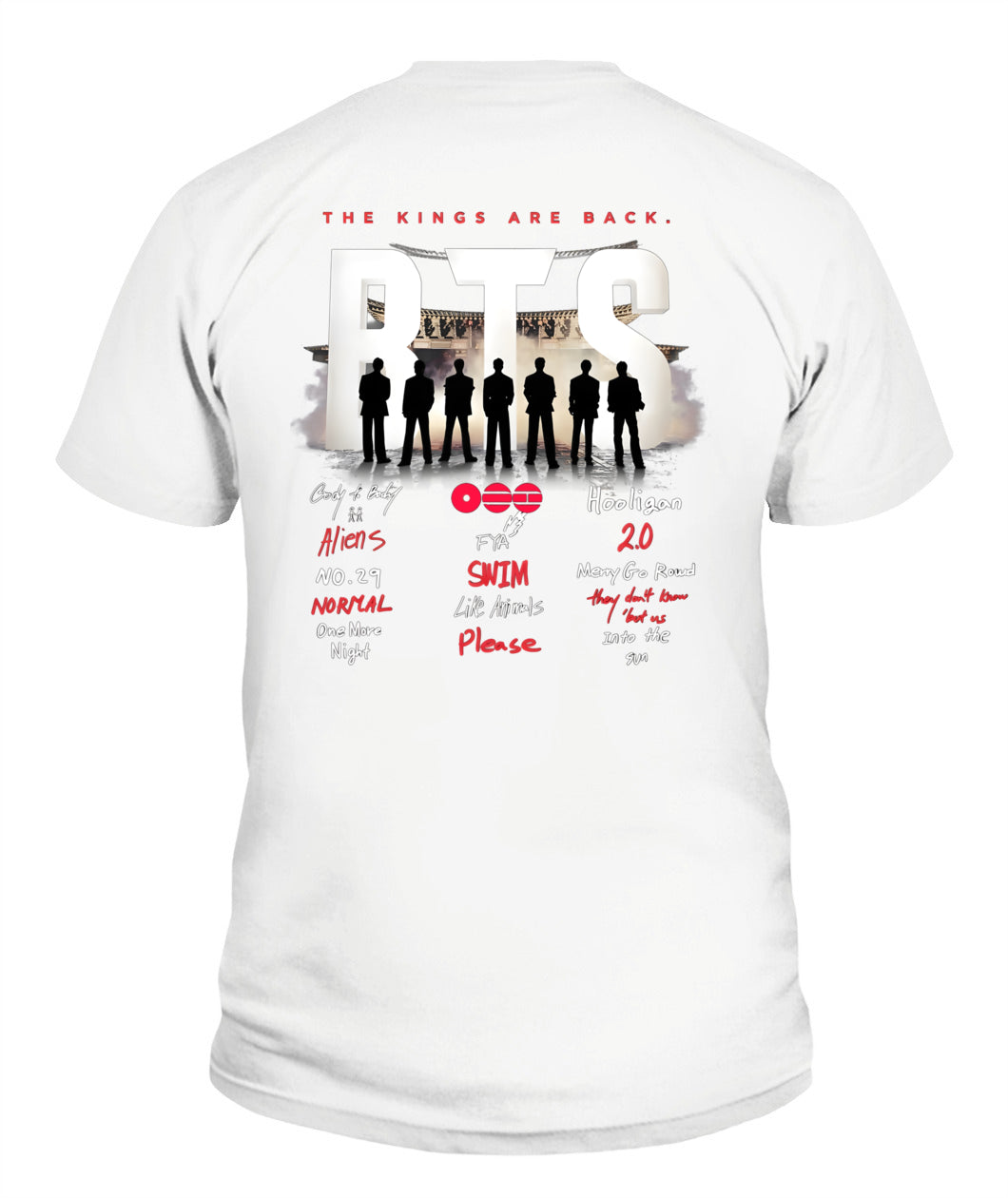 BurgerPrints [Double Sided] Arirang Tracklist V-Neck Shirt