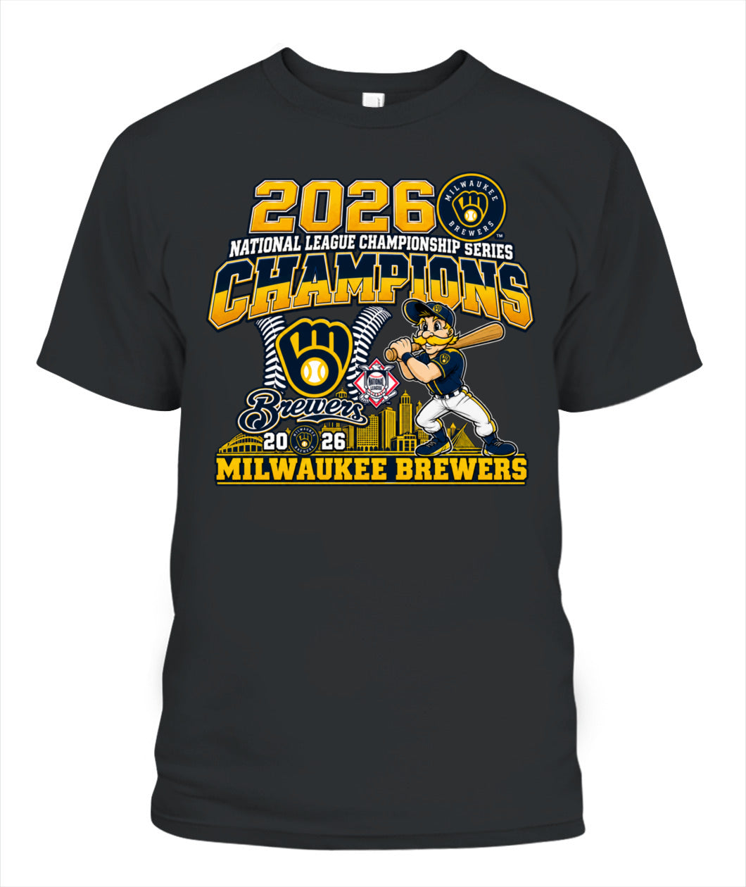 Brewers NLCS Champions 2026 Shirt Unisex T-Shirt Black