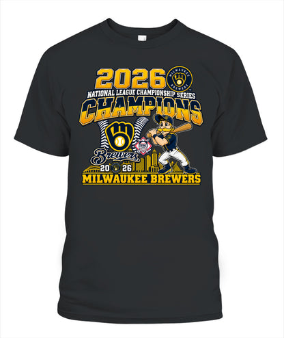 Brewers NLCS Champions 2026 Shirt Unisex T-Shirt Black