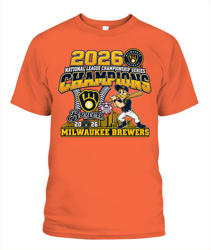 Brewers NLCS Champions 2026 Shirt Unisex T-Shirt Orange