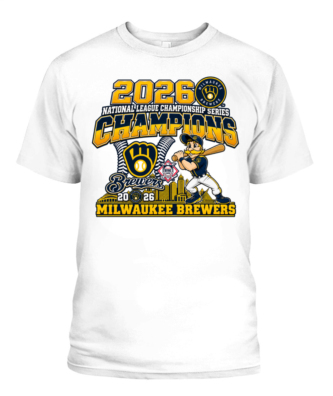 Brewers NLCS Champions 2026 Shirt Unisex T-Shirt White