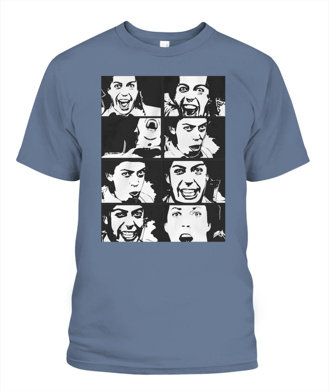 Tim Curry Cartoon Shirt Unisex T-Shirt Blue Jean