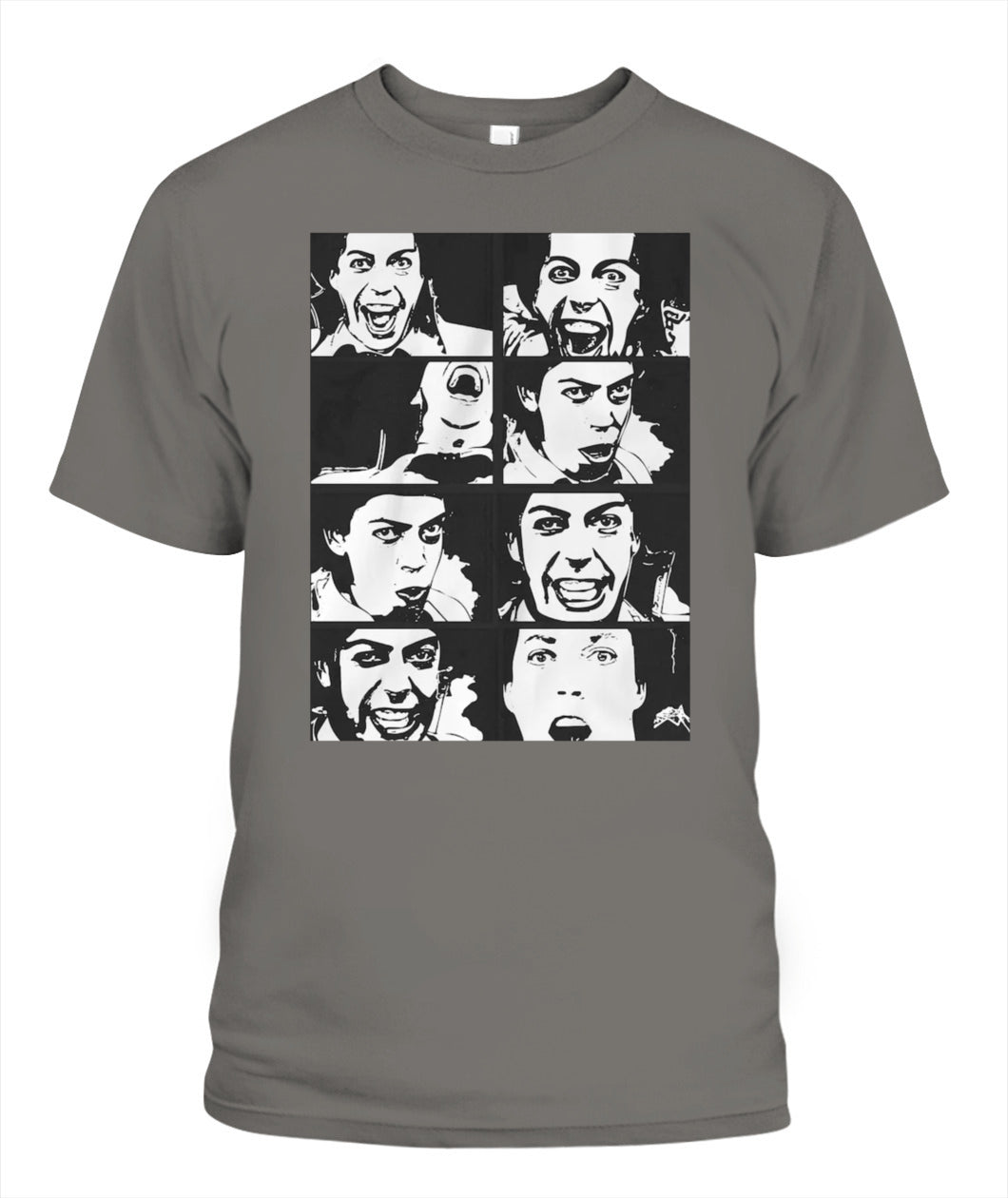 Tim Curry Cartoon Shirt Unisex T-Shirt Grey