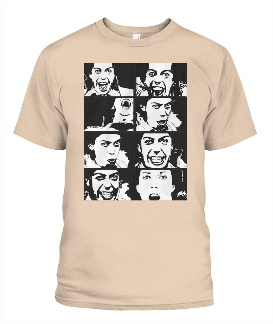 Tim Curry Cartoon Shirt Unisex T-Shirt Ivory