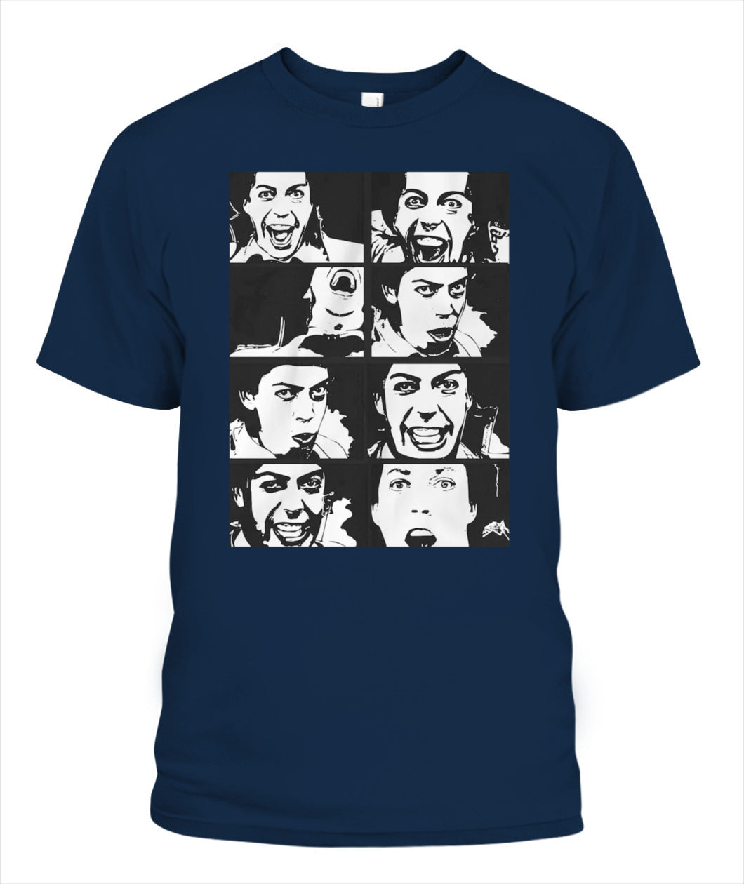Tim Curry Cartoon Shirt Unisex T-Shirt Navy