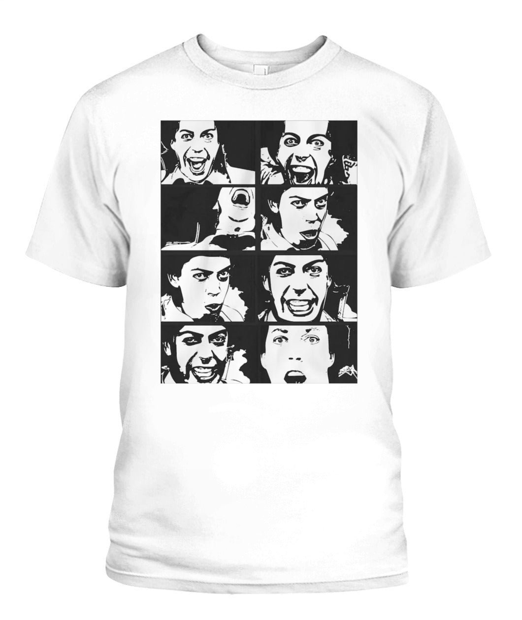 Tim Curry Cartoon Shirt Unisex T-Shirt White