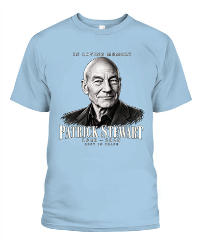 Rest in Peace Patrick Stewart Shirt Unisex T-Shirt Light Blue