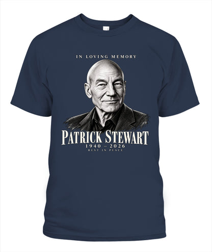 Rest in Peace Patrick Stewart Shirt Unisex T-Shirt Navy