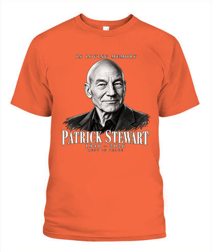 Rest in Peace Patrick Stewart Shirt Unisex T-Shirt Orange