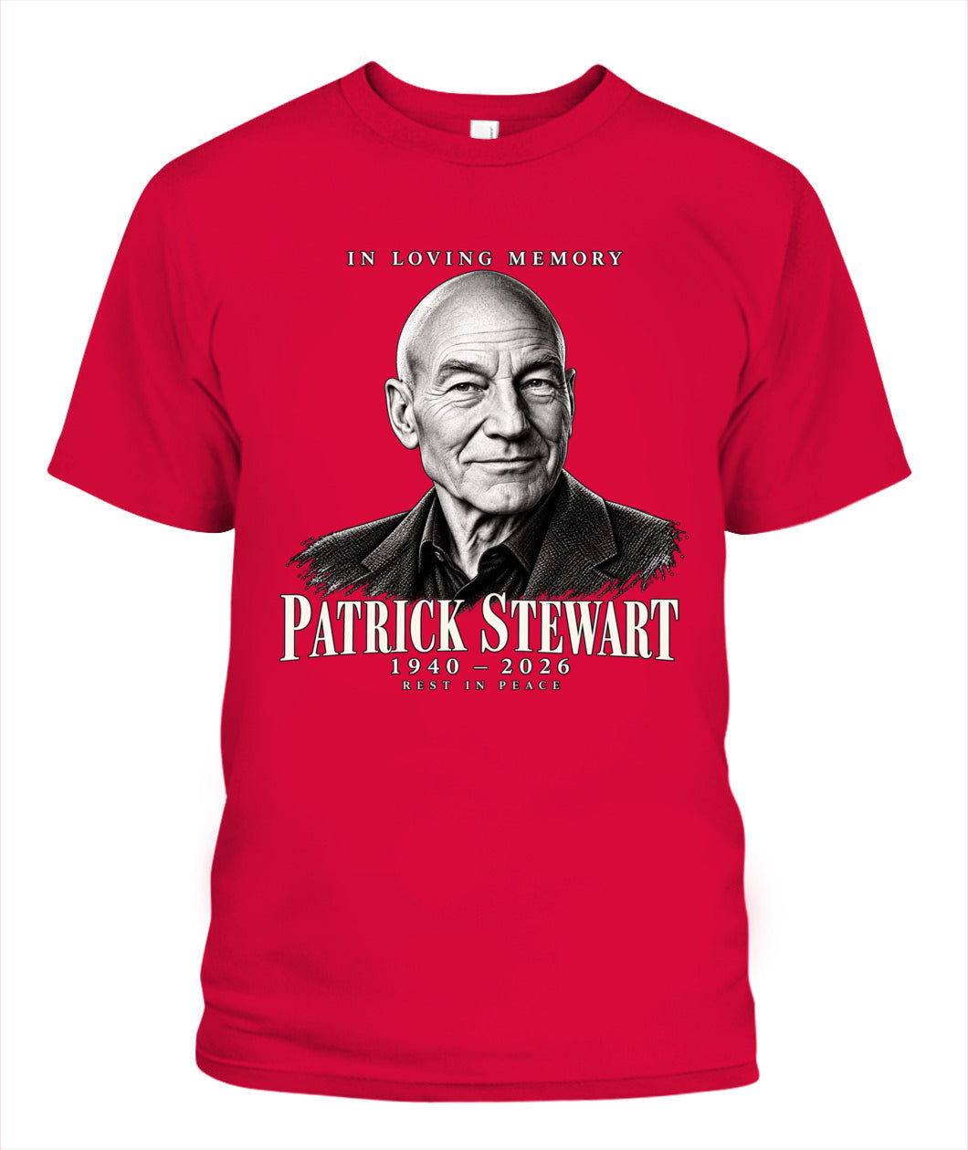 Rest in Peace Patrick Stewart Shirt Unisex T-Shirt Red