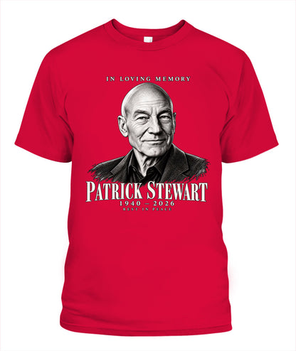 Rest in Peace Patrick Stewart Shirt Unisex T-Shirt Red