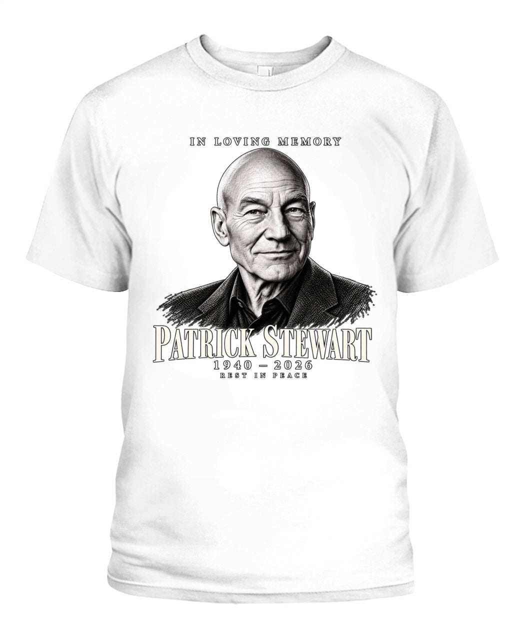 Rest in Peace Patrick Stewart Shirt Unisex T-Shirt White