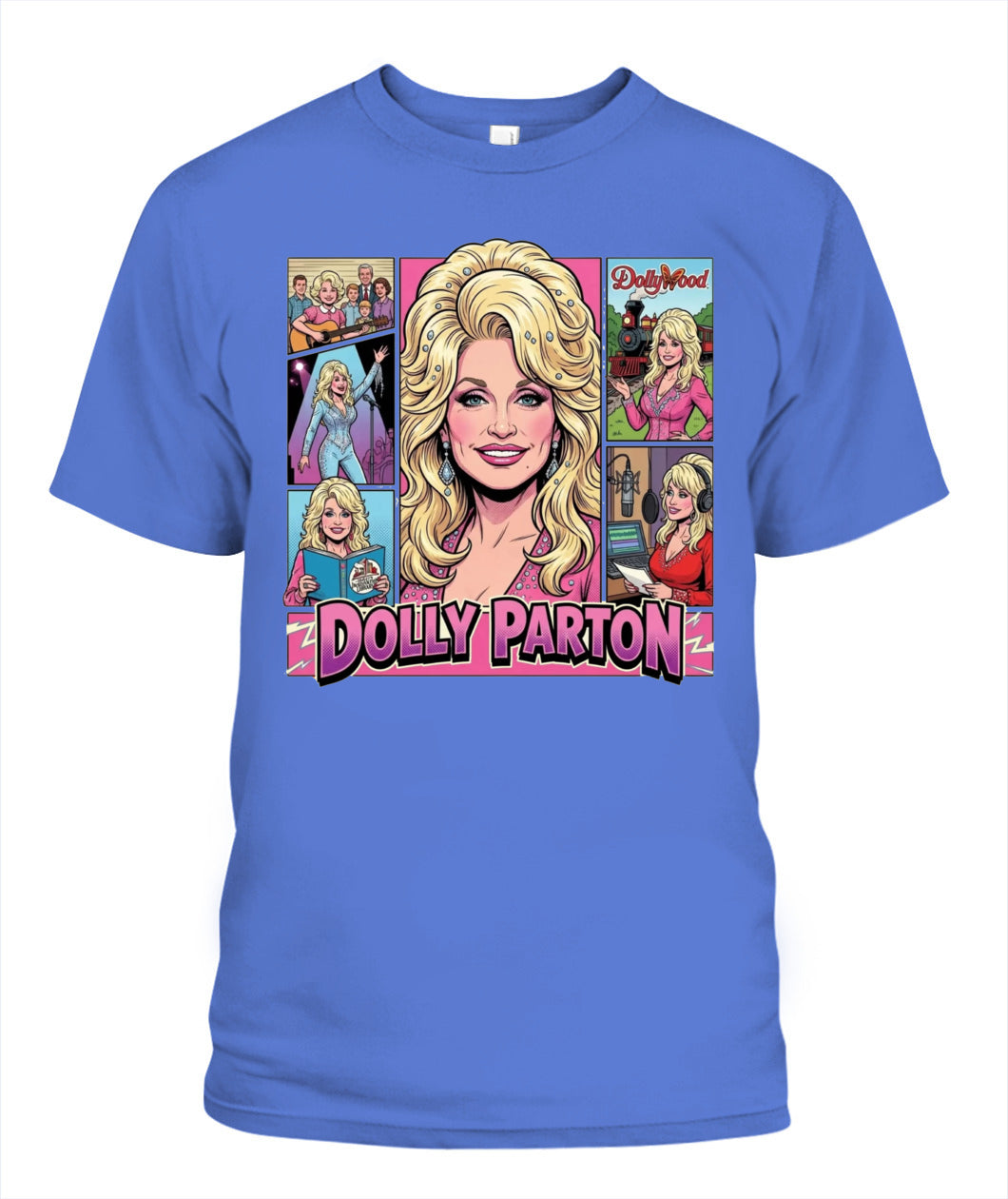 Dollywood Shirt Unisex T-Shirt Flo Blue