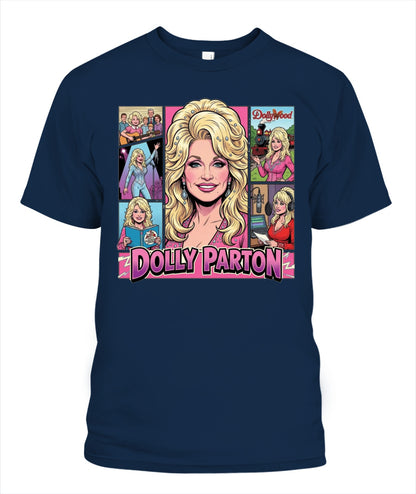 Dollywood Shirt Unisex T-Shirt Navy