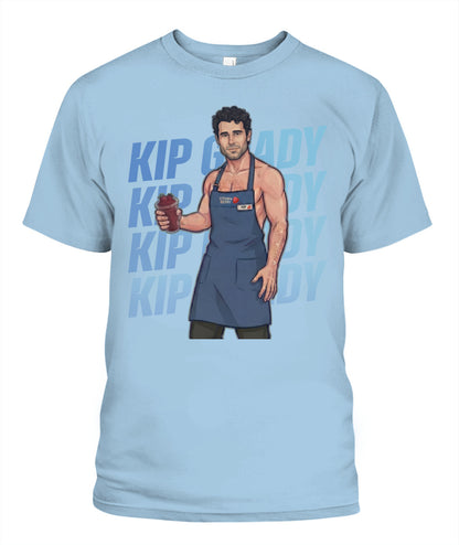 BurgerPrints Kip Grady Shirt Unisex T-Shirt Light Blue