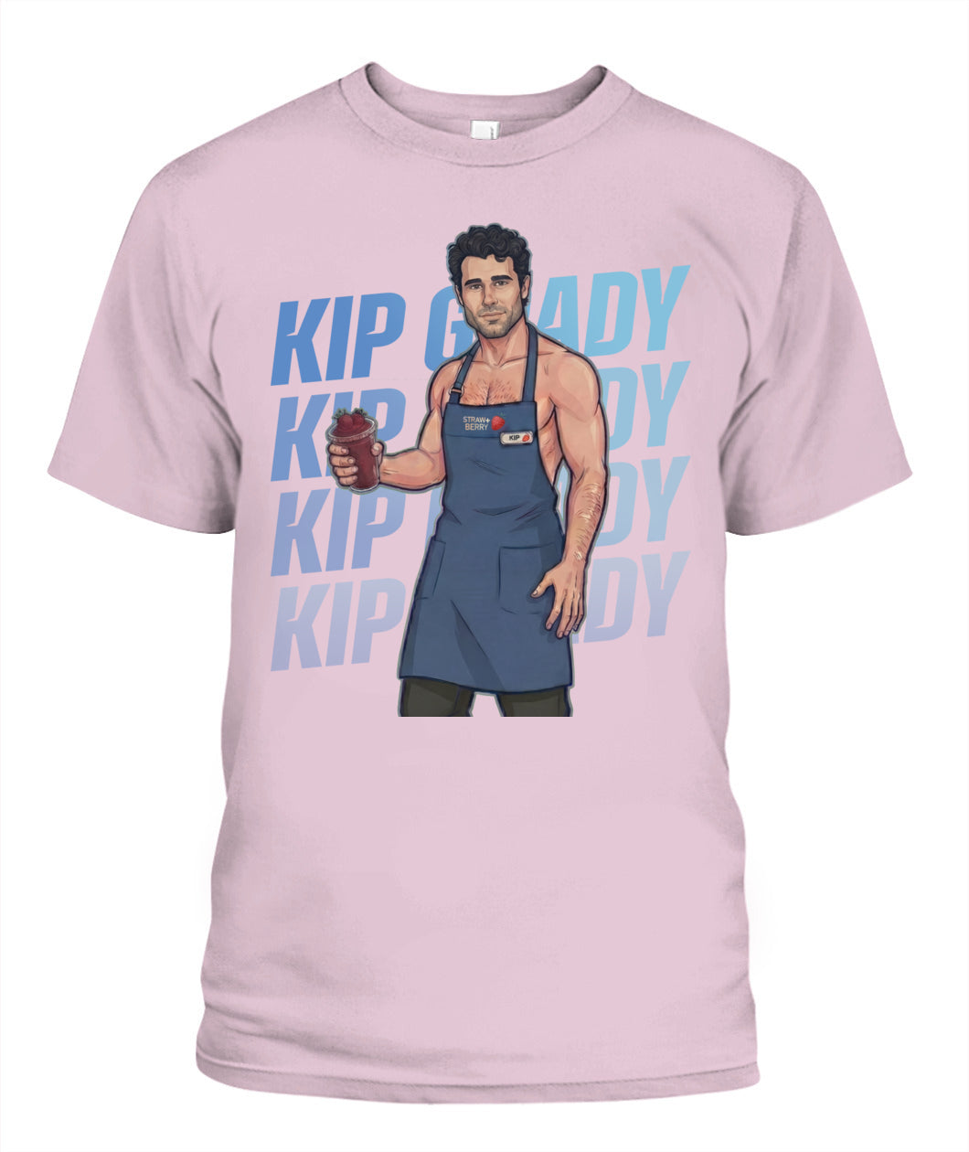 BurgerPrints Kip Grady Shirt Unisex T-Shirt Light Pink