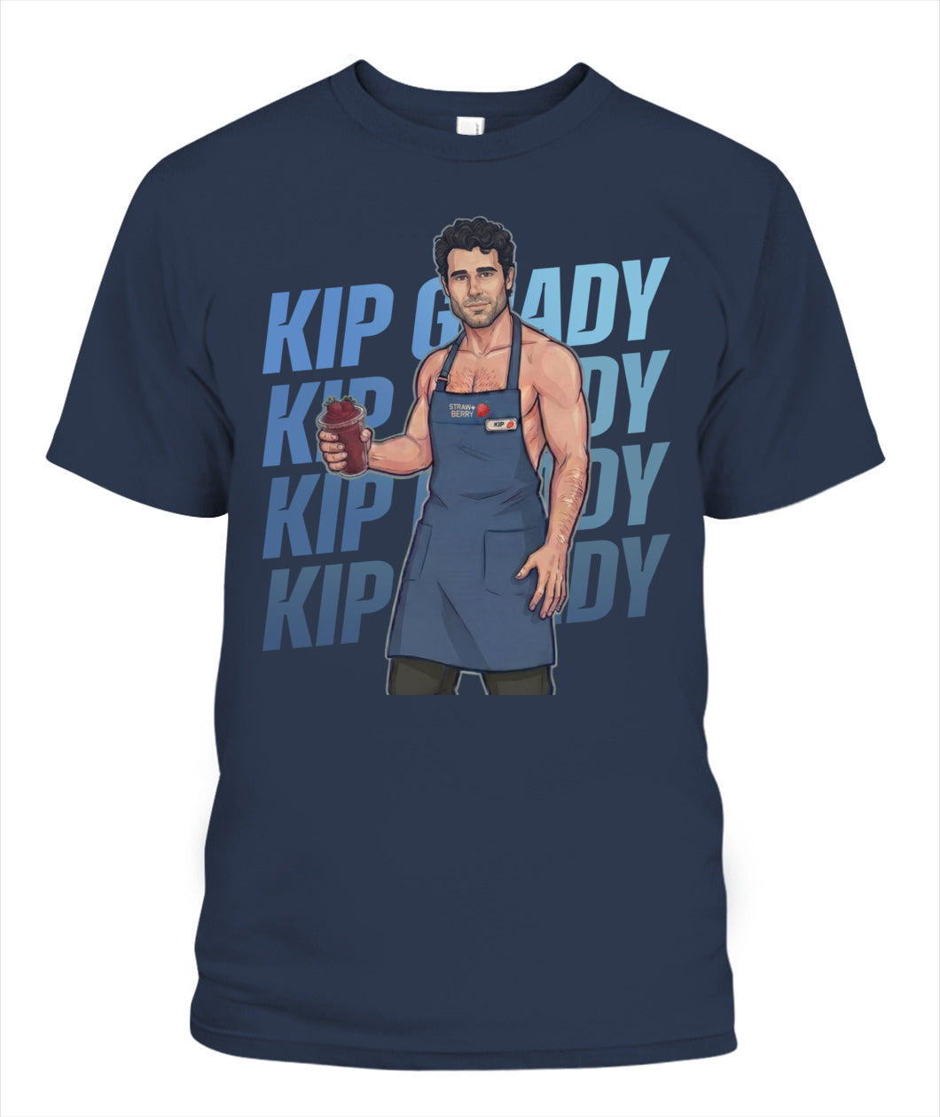 BurgerPrints Kip Grady Shirt Unisex T-Shirt Navy