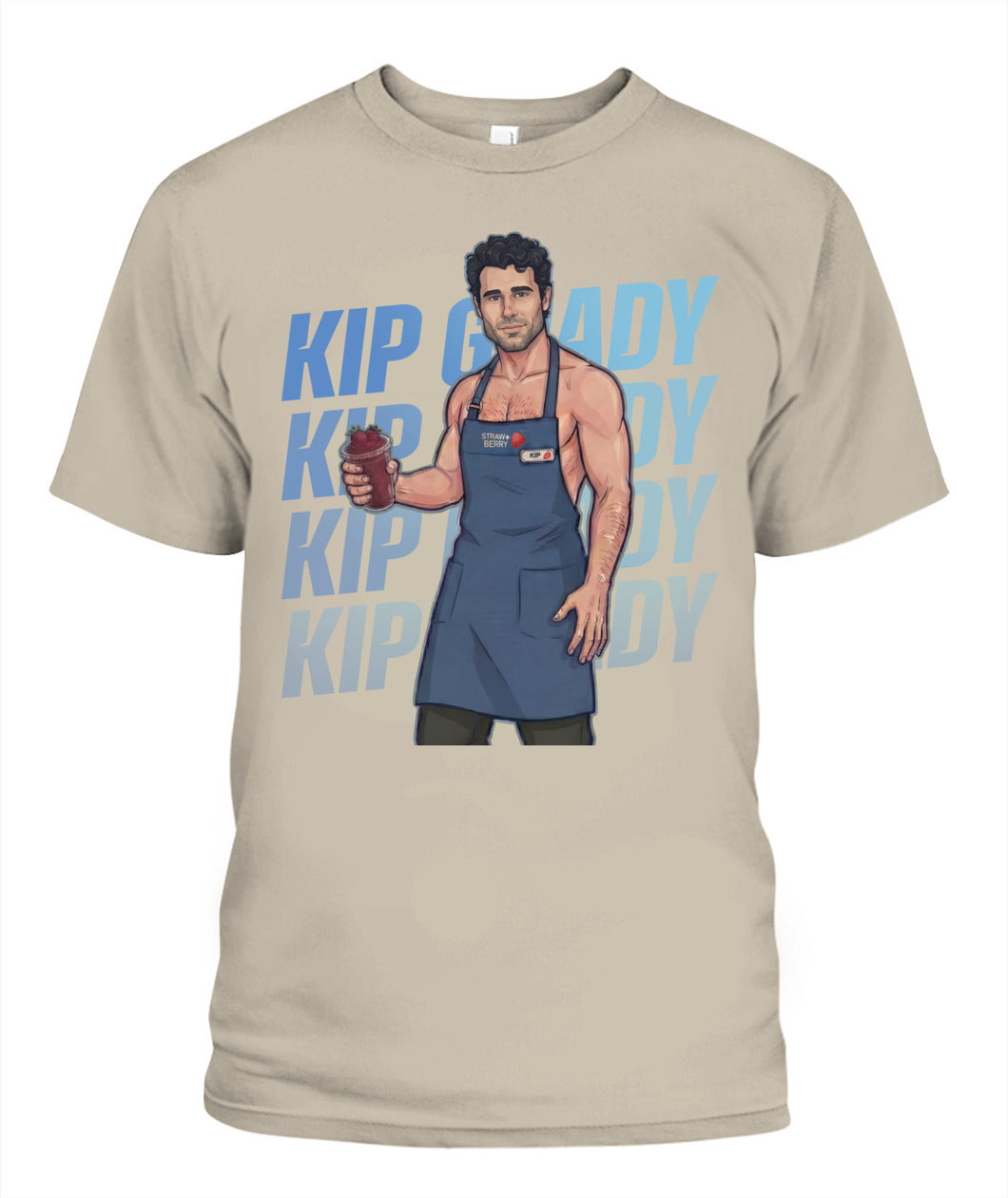 BurgerPrints Kip Grady Shirt Unisex T-Shirt Sand