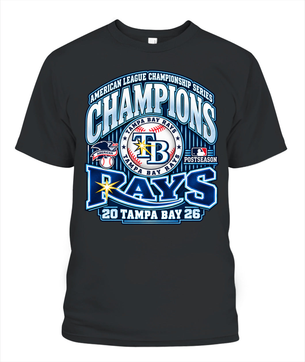 Tampa Bay Rays ALCS 2026 Champions Shirt Unisex T-Shirt Black