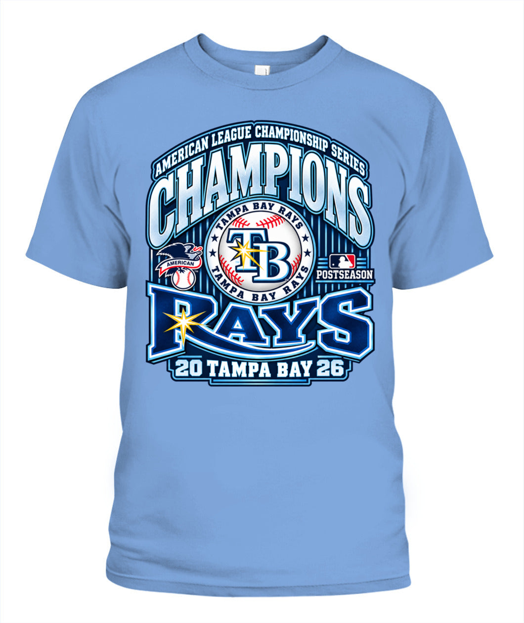 Tampa Bay Rays ALCS 2026 Champions Shirt Unisex T-Shirt Carolina Blue
