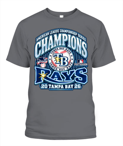 Tampa Bay Rays ALCS 2026 Champions Shirt Unisex T-Shirt Charcoal