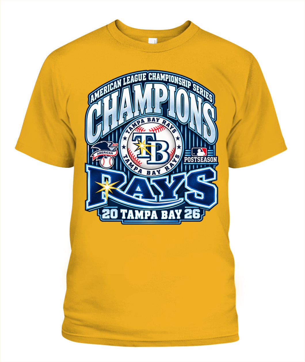 Tampa Bay Rays ALCS 2026 Champions Shirt Unisex T-Shirt Gold