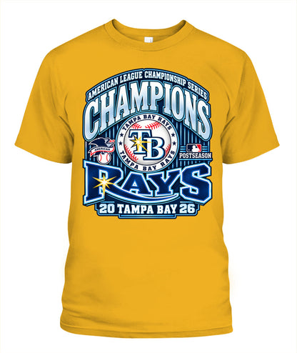 Tampa Bay Rays ALCS 2026 Champions Shirt Unisex T-Shirt Gold
