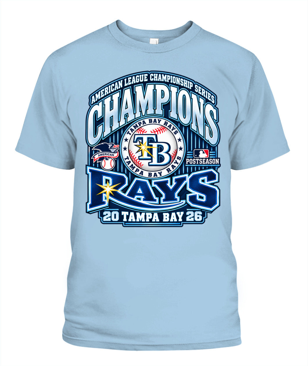 Tampa Bay Rays ALCS 2026 Champions Shirt Unisex T-Shirt Light Blue