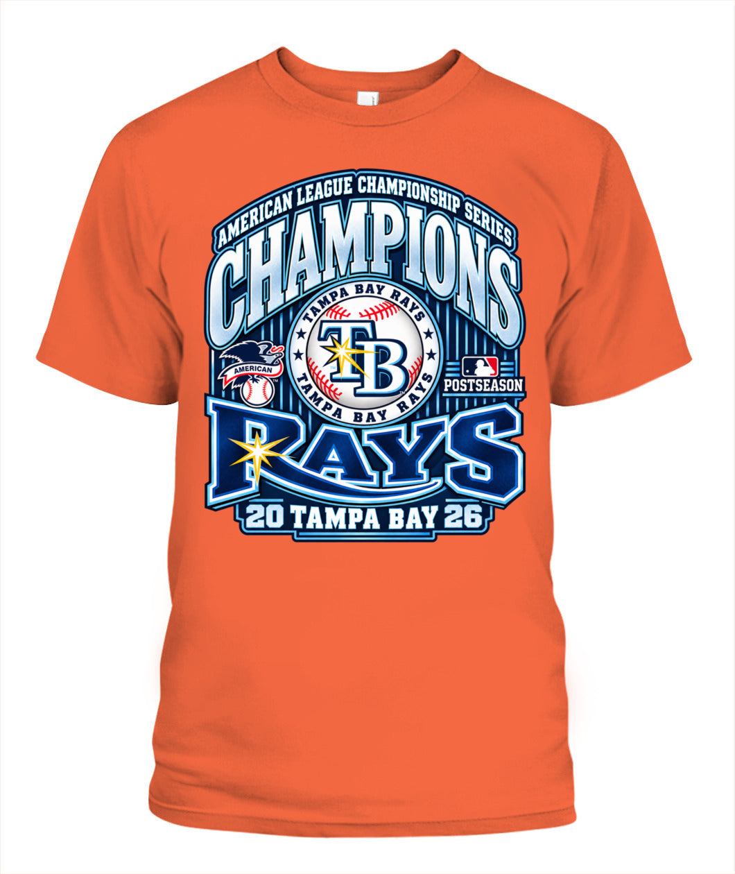Tampa Bay Rays ALCS 2026 Champions Shirt Unisex T-Shirt Orange