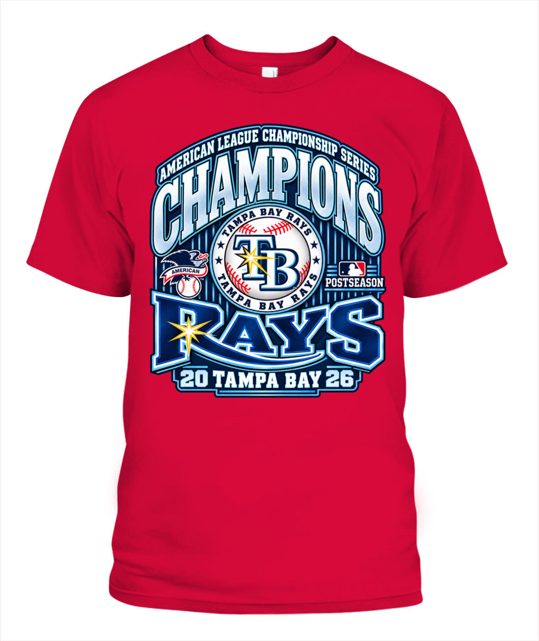 Tampa Bay Rays ALCS 2026 Champions Shirt Unisex T-Shirt Red