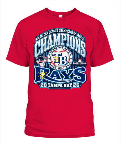 Tampa Bay Rays ALCS 2026 Champions Shirt Unisex T-Shirt Red