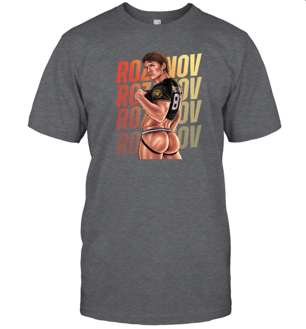 WarningPrint Gay Ilya Rozanov Tee T-Shirt Charcoal Apparel