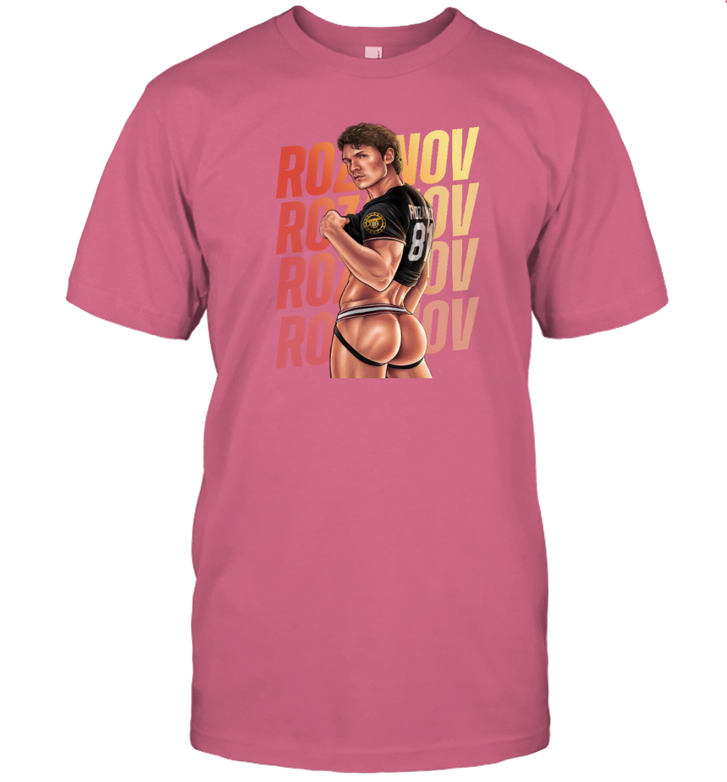 WarningPrint Gay Ilya Rozanov Tee T-Shirt Safety Pink Apparel
