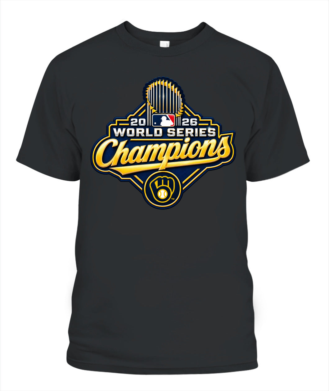 Brewers World Series Champions Shirt Unisex T-Shirt | Gildan 5000 Black