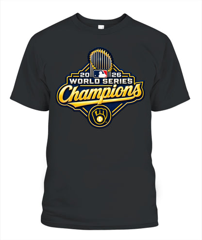 Brewers World Series Champions Shirt Unisex T-Shirt | Gildan 5000 Black