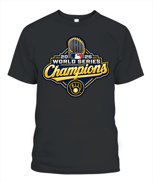 Brewers World Series Champions Shirt Unisex T-Shirt | Gildan 5000 Black