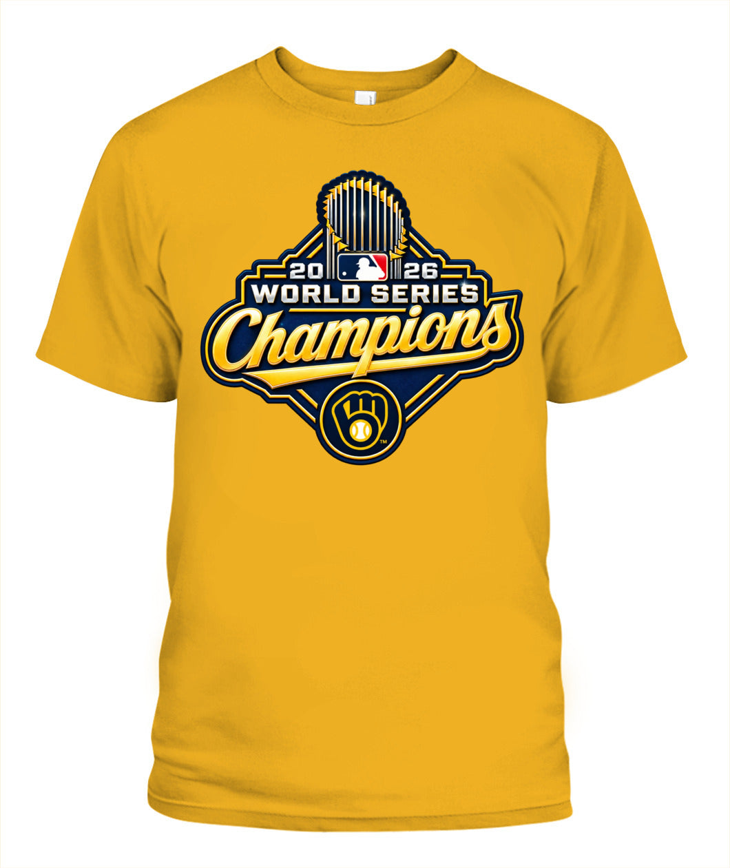 Brewers World Series Champions Shirt Unisex T-Shirt | Gildan 5000 Gold