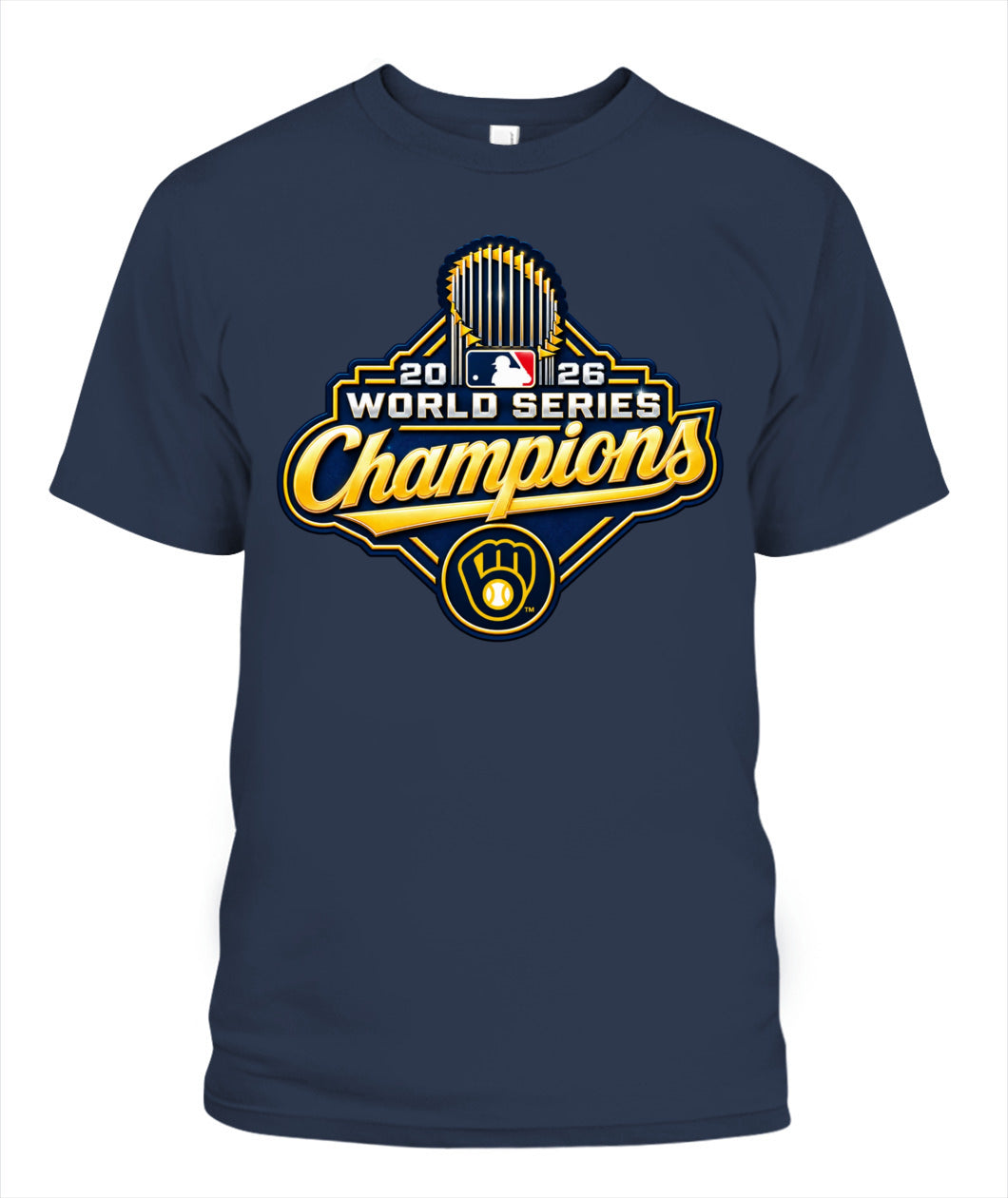 Brewers World Series Champions Shirt Unisex T-Shirt | Gildan 5000 Navy